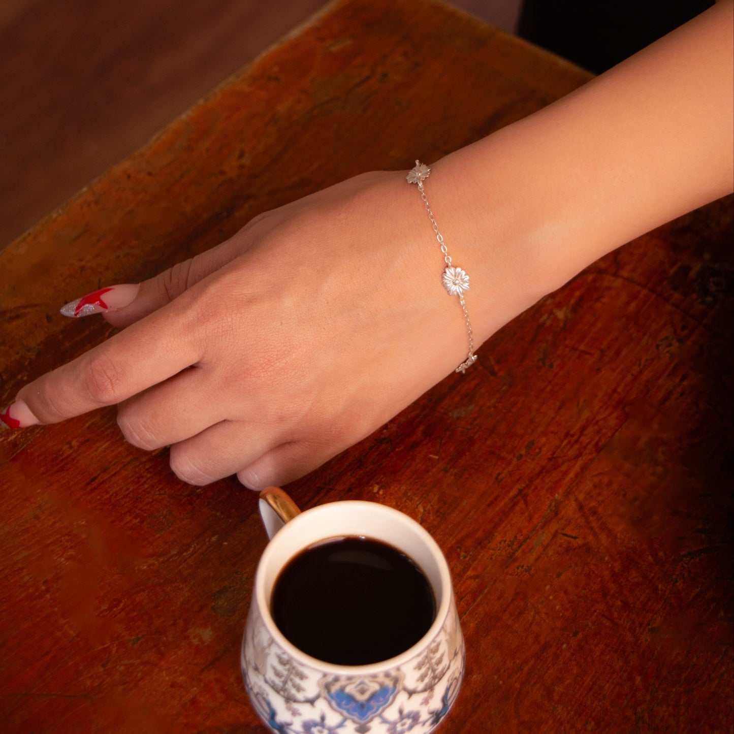 Blooming Trio Flower Bracelet